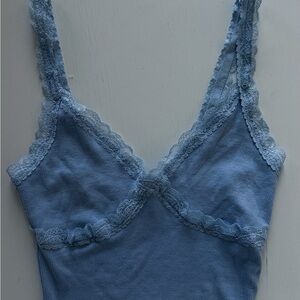 Garage Blue Lace Trim Dress